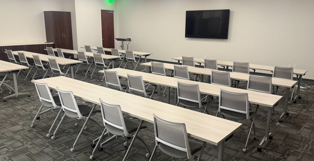 Mansell Overlook training room with classroom seating